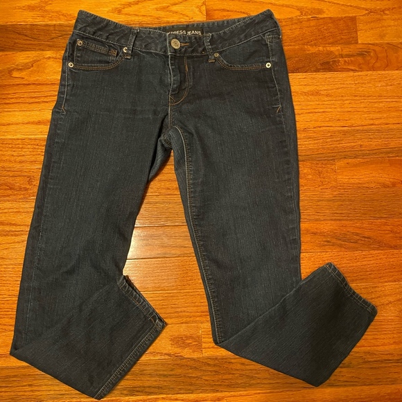 Express Dark Wash Stella Jeans Size 6 - Picture 1 of 5